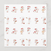 Oude Valentijnsdag Lief Meisje & Vogel Rode Hart Kaart (Achterkant)