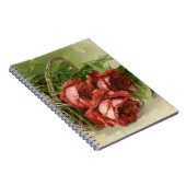 Oude Valentijnsdag Liefde, Dieprode Rozen Notitieboek (Rechterzijde)