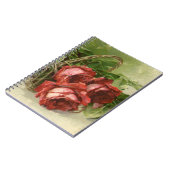Oude Valentijnsdag Liefde, Dieprode Rozen Notitieboek (Linkerzijde)