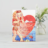 Oude Valentijnsdag Meisje Kind Feestdagenkaart (Staand voorkant)