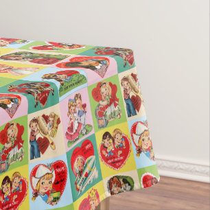 Oude Valentijnsdag Patchwork Tafelkleed