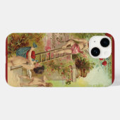 Oude Valentijnsdag, Schattige Cherubs Klimmen op L Case-Mate iPhone Case (Achterkant (horizontaal))