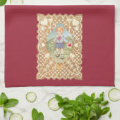 Oude Valentijnsdag, Schattige Jongen in de Weide Theedoek (Gevouwen)