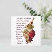 Oude Valentijnsdag-uitnodigingskaart Kaart (Staand voorkant)