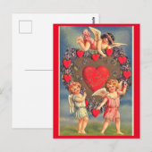 Oude Valentijnsdag Vakantie Briefkaart (Voorkant / Achterkant)