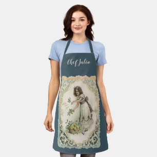 Oude Valentijnsdag, Victoriaans meisje met rozen Schort