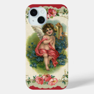 Oude Valentijnsdag Victoriaanse cherubijn aan de t iPhone 15 Case