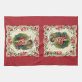 Oude Valentijnsdag Victoriaanse cherubijn aan de t Theedoek (Horizontaal)