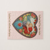 Oude Valentijnsdag, Victoriaanse cherubijnen harte Legpuzzel (Horizontaal)