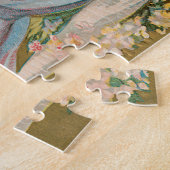 Oude Valentijnsdag, victoriaanse dame met hart Legpuzzel (Zijkant)