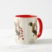 Oude Valentijnsdag, Victoriaanse dame op een schom Mok (Voorkant rechts)