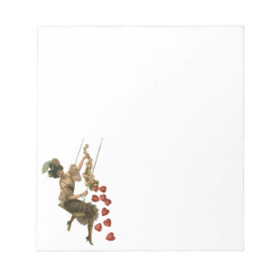 Oude Valentijnsdag, Victoriaanse dame op een schom Notitieblok