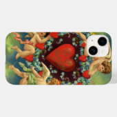 Oude Valentijnsdag, Victoriaanse engelen harten Case-Mate iPhone Case (Achterkant (horizontaal))