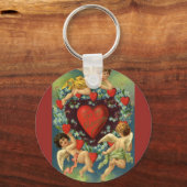 Oude Valentijnsdag, Victoriaanse engelenharten Sleutelhanger (Voorkant)
