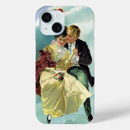 Oude Valentijnsdag Victoriaanse Liefde en Romantie Case-Mate iPhone Case (Achterkant)