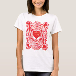 Oude Valentijnsdag, Victorian Hearts Die Cut T-shirt