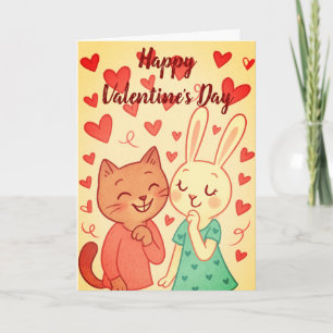 Oude Valentijnsdag voor kinderen (of kinderen in h Kaart