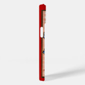 Oude Valentijnsdaggroeten Hart en Bloemen Case-Mate iPhone Case (Achterkant / Rechts)