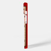 Oude Valentijnsdaggroeten Hart en Bloemen Case-Mate iPhone Case (Achterkant / Links)