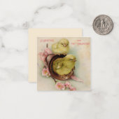 Oude Valentijnsdagkaart Notitiekaartje (Voorkant / Achterkant in situ)