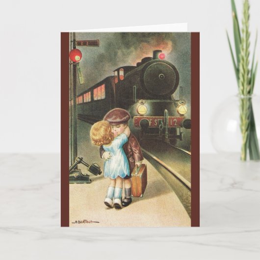 Oude Valentijnskaart Kaart (Voorkant)
