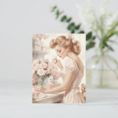 Oude Valentijnskaart - Timeless Love  Feestdagenkaart (Staand voorkant)