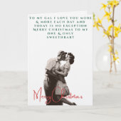 Oude Valentijnskaart uit de jaren 40 Kaart (Gele Bloem)