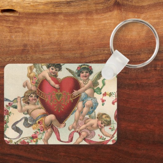 Oude Valentijnskaarten, Victoriaanse engelen cheru Sleutelhanger (Voorkant)