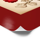 Oude Valentijnskunst liefde cupido Perfect Poster (Hoek)