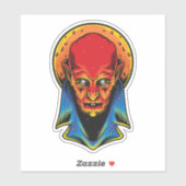 Oude Vampier Illustratie Sticker (Vel)