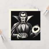 Oude vampier valentijnsdag goth horror  kaart (Voorkant / Achterkant in situ)