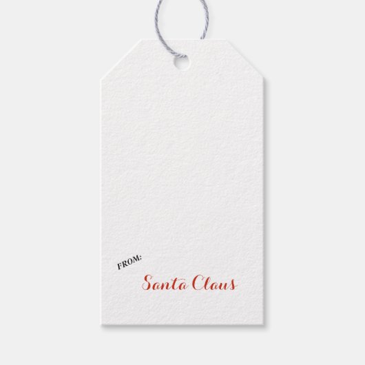 OUDE VASTE CHRISTMAS-CAROLERS VAN SANTA CLAUS CADEAULABEL (Voorkant)
