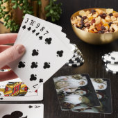 OUDE VASTE SANTA-SPEELKAARTEN POKERKAARTEN (Insitu)