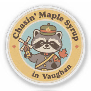 Oude Vaughan Ontario Maple Syrup Jacht Sticker