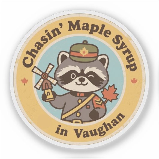 Oude Vaughan Ontario Maple Syrup Jacht Sticker (Voorkant)