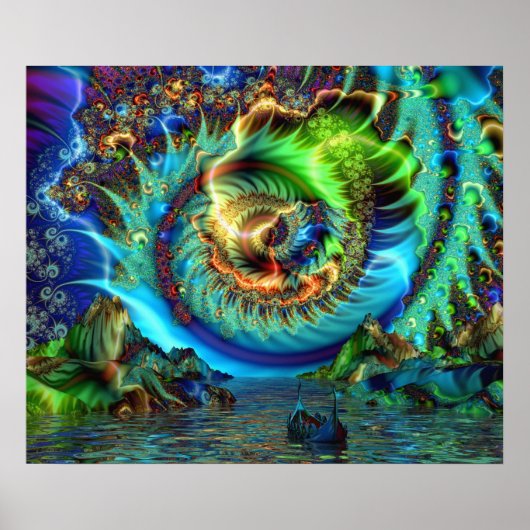 Oude Veerrivier - Poster (Voorkant)