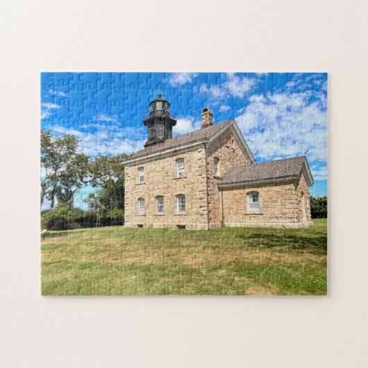 Oude Veldpunt Vuurtoren, New York Puzzel (Horizontaal)