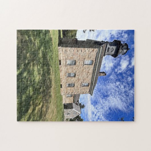 Oude Veldpunt Vuurtoren, New York Puzzel Legpuzzel (Horizontaal)