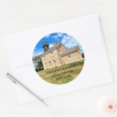 Oude Veldpunt Vuurtoren New York Ronde Stickers (Envelop)