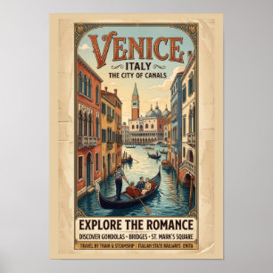 Oude Venetië Italië Reisposter Poster