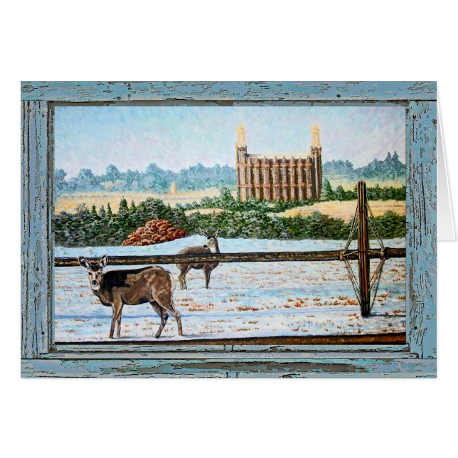 Oude venstertempel blauw (Voorkant Horizontaal)