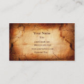 Oude verbrande papyrus Visitekaartjes (Achterkant)