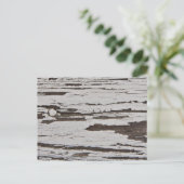Oude verf op hout briefkaart (Staand voorkant)
