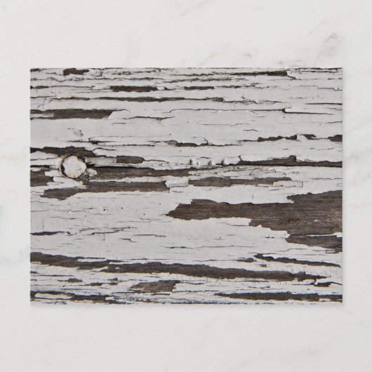 Oude verf op hout briefkaart (Voorkant)