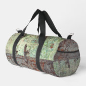 Oude verfde roestdeur plunjezak (Rechterhoek)