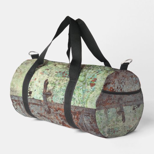 Oude verfde roestdeur plunjezak (Rechterhoek)