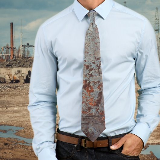 Oude verfde roestdeur stropdas