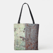 Oude verfde roestdeur tote bag (Achterkant)