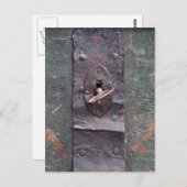 Oude vergrendeling met sleutel briefkaart (Voorkant / Achterkant)