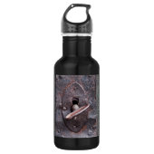 Oude vergrendeling met sleutel waterfles  (Voorkant)